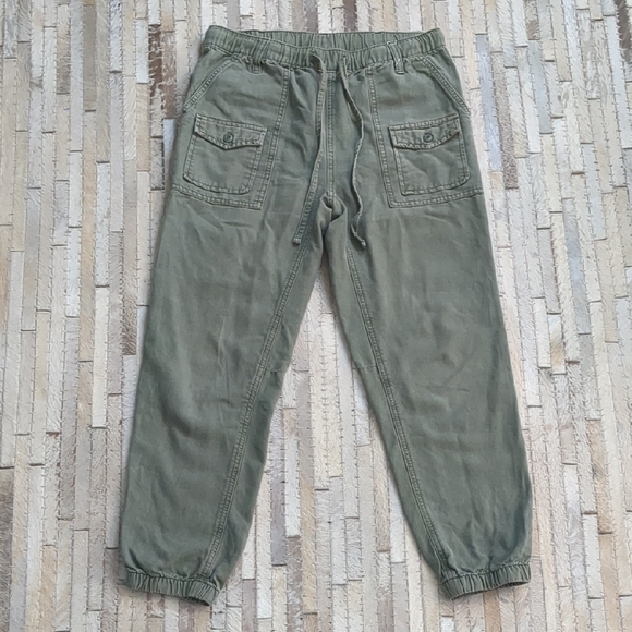 aerie Pants - Aerie Women's Size S Double Pocket Utility Olive Green Khaki Jogger Pants